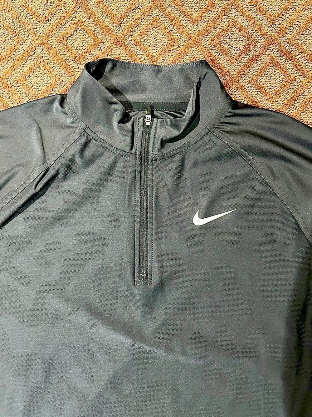 Nike Black 1/4 Zip Performance Pullover Jacket